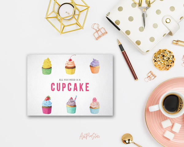 All you need is a cupcake Food Customized Gift Cards