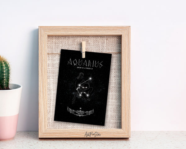 Astrology Aquarius Prediction Yearly Art Horoscope Customized Gift Cards