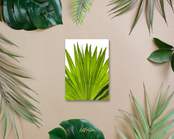 Green Palm Leaf Botanical Garden Customized Greeting Card