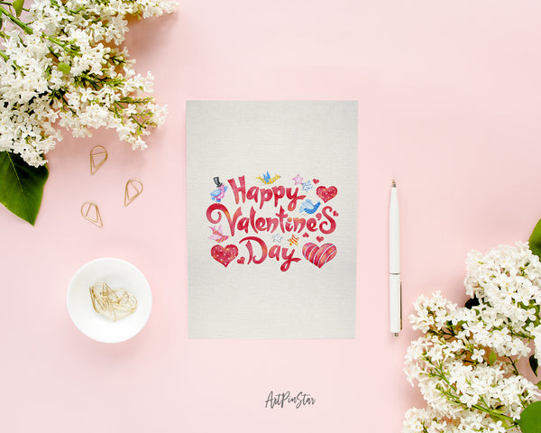 Happy Valentine's Day Customized Greeting Card