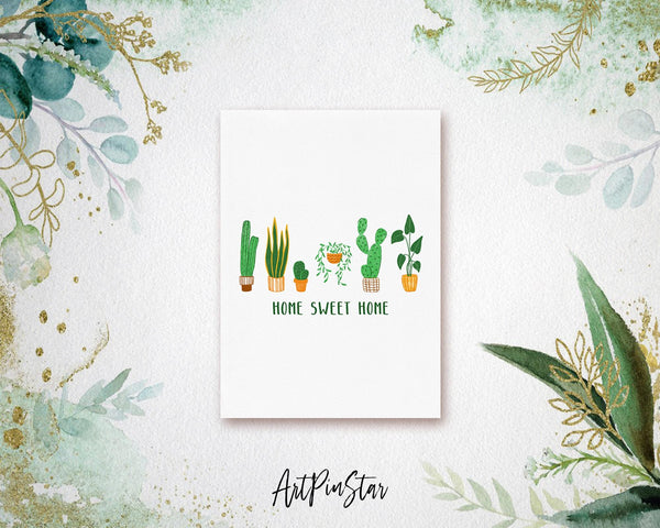 Home Sweet Home Botanical Garden Customized Greeting Card