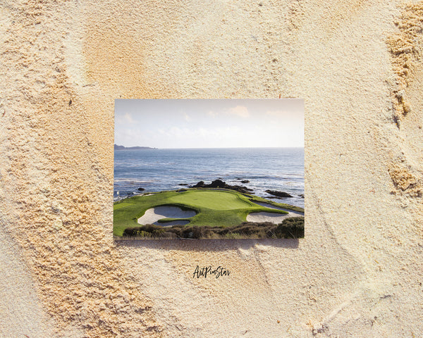 Pebble Beach Golf Course, Monterey, California Landscape Custom Greeting Cards