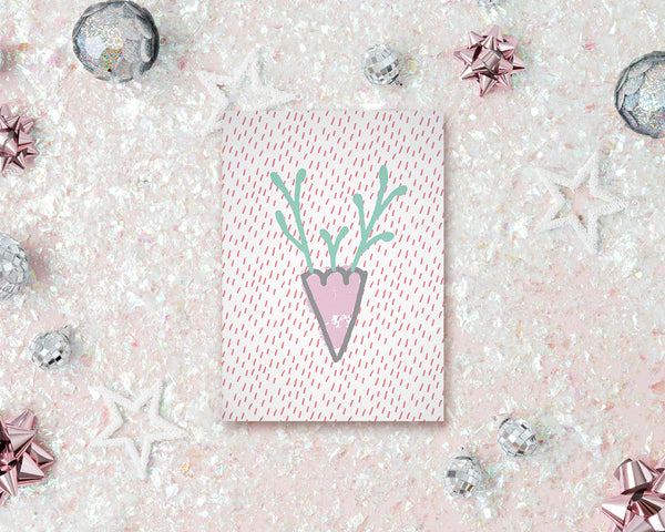 Alphabet Forest Letter V Animal Monogram Note Cards