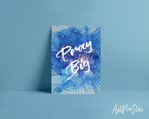 Pray Big Bible Verse Customized Greeting Card