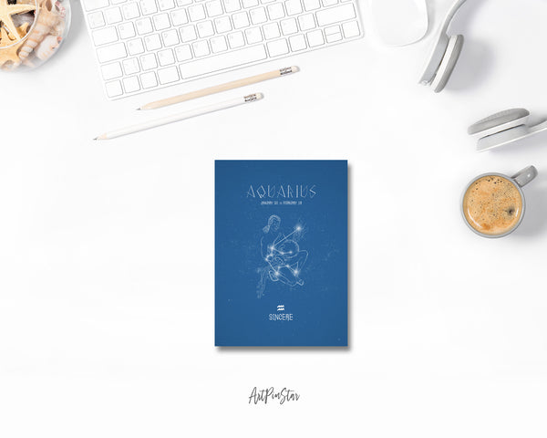 Astrology Aquarius Prediction Yearly Horoscope Art Customized Gift Cards