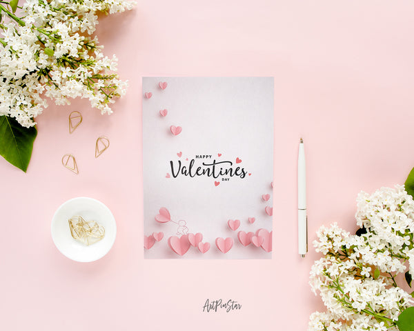 Valentine's Day Hearts Customized Greeting Card