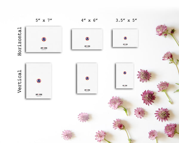 Chinese Character Ram Zodiac Yearly  Art Customized Gift Cards