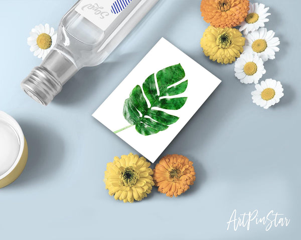 Tropical Palm Leaf Watercolor Botanical Garden Customized Greeting Card