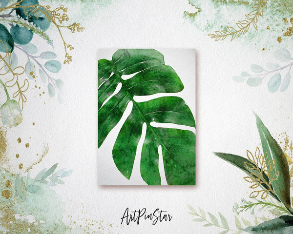 Tropical palm leaf Botanical Garden Customized Greeting Card