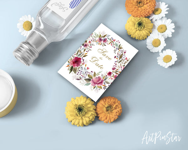 Love The Date Happiness Quote Customized Greeting Cards