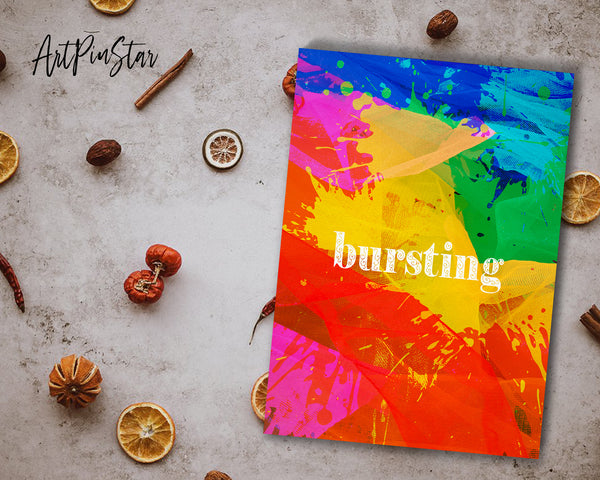 Bursting Artwork Greeting Cards Personalized Art Prints Posters