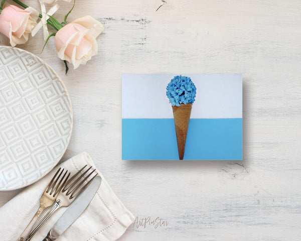 Green Apple Slice in Half Food Customized Gift Cards