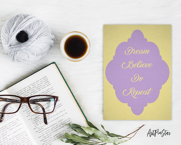 Dream believe do repeat Bible Verse Customized Greeting Card