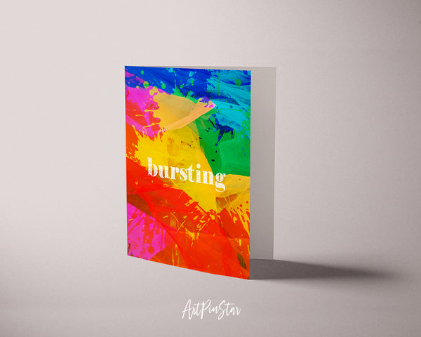 Bursting Artwork Greeting Cards Personalized Art Prints Posters