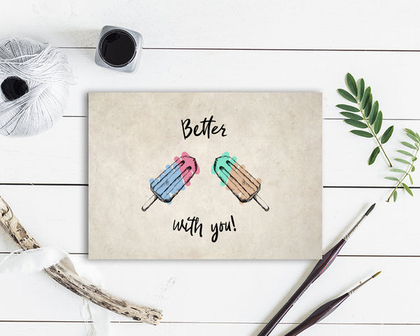 Better with you Food Customized Gift Cards