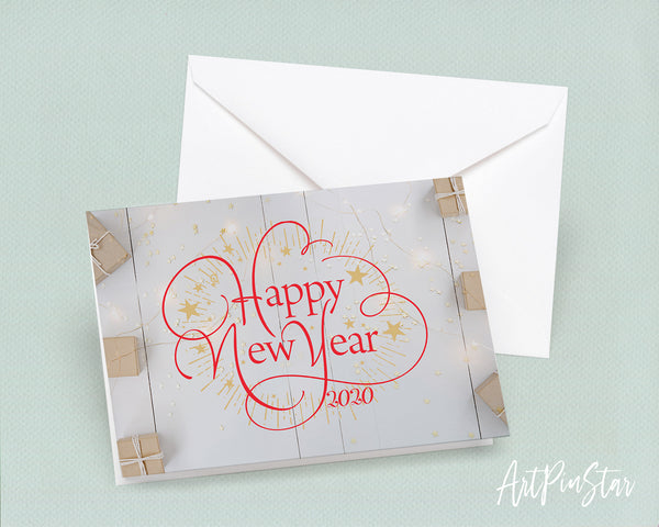 New Year 2020 Happy Customized Greeting Card