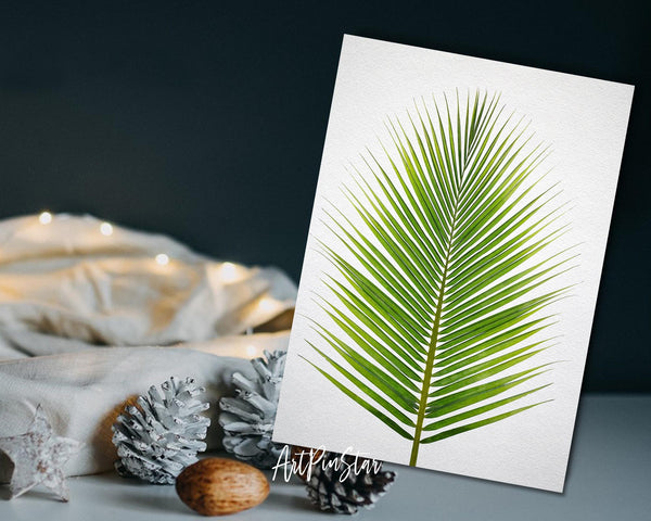 The coconut palm leaves Botanical Garden Customized Greeting Card