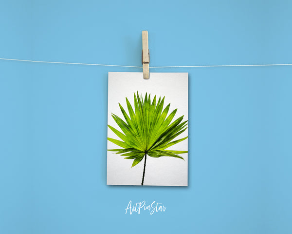 Green Palm Leaf Botanical Garden Customized Greeting Card