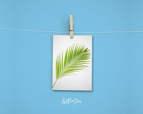 Green Palm Leaf Botanical Garden Customized Greeting Card