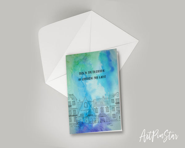 This is the beginning of anything you want New Year Customized Greeting Card