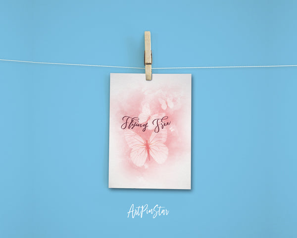 Flying Free Sisterhood Quote Customized Greeting Cards