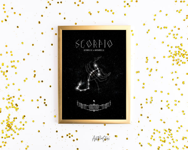Astrology Scorpio Prediction Yearly Art Horoscope Customized Gift Cards
