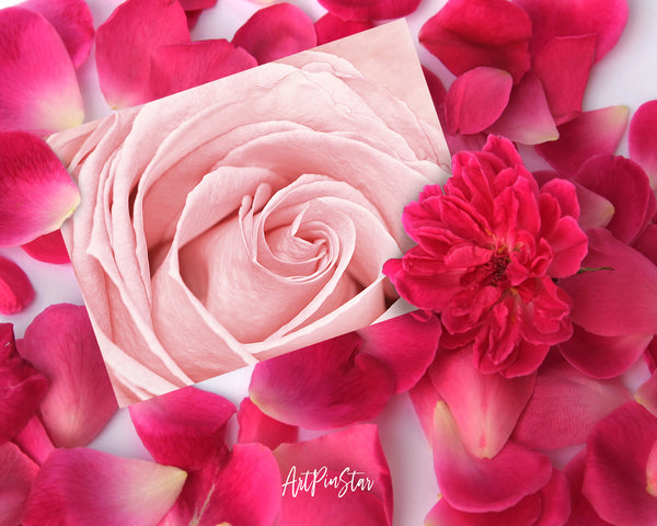 Rose Flower Photo Art Customized Gift Cards