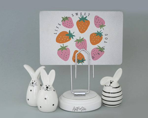 Life is sweet and so are you Flower Quote Customized Gift Cards