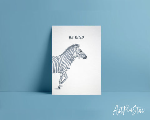 Be Kind Zebra Animal Greeting Cards