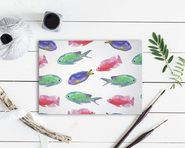 Colorful Fish Animal Greeting Cards