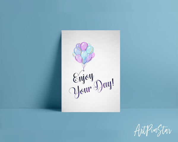 Enjoy your day Bible Verse Customized Greeting Card