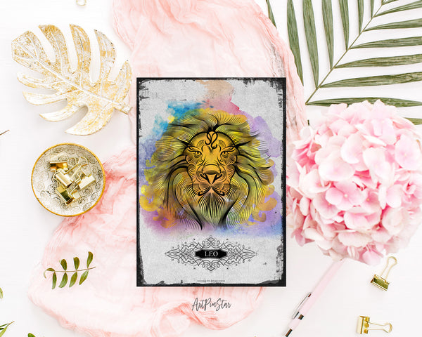 Horoscope Leo Prediction Yearly  Astrology Art Customized Gift Cards