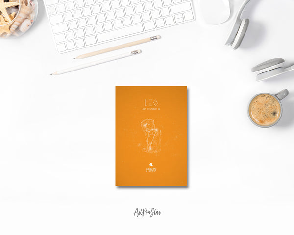 Astrology Leo Prediction Yearly Horoscope Art Customized Gift Cards