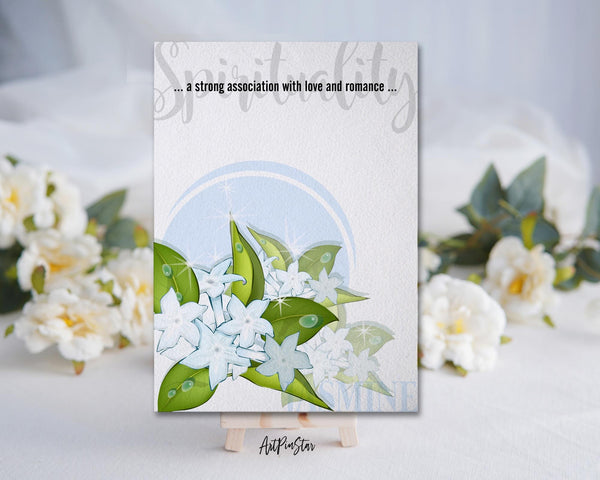 Jasmine Flower Meanings Symbolism Customized Gift Cards