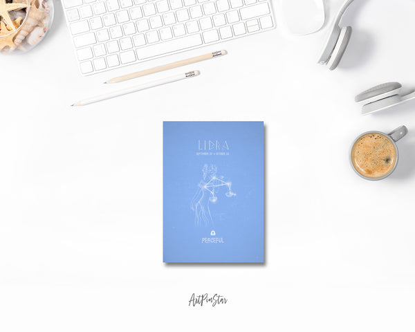 Astrology Libra Prediction Yearly Horoscope Art Customized Gift Cards