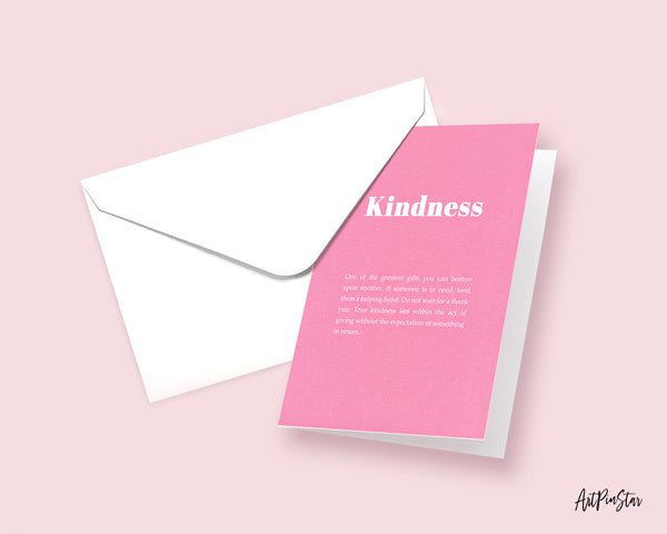 Kindness Life Quote Customized Greeting Cards