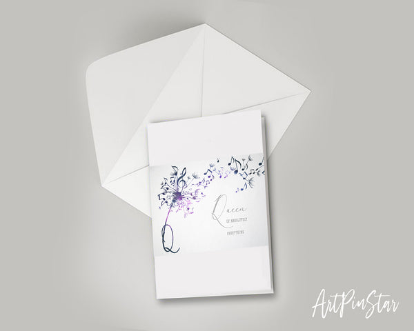 Inspiring Music Quote Letter Q Symbol Queen of absolutely everything