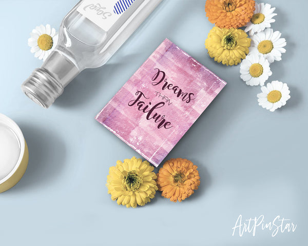 Dreams than failure Suzy Kassem Inspirational Quote Customized Greeting Cards