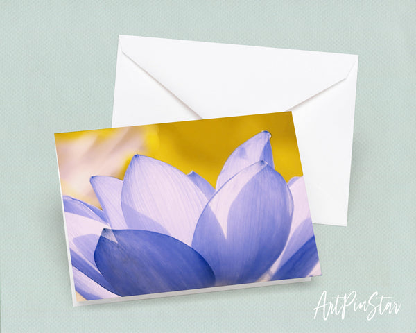 Lotus Flower Photo Art Customized Gift Cards
