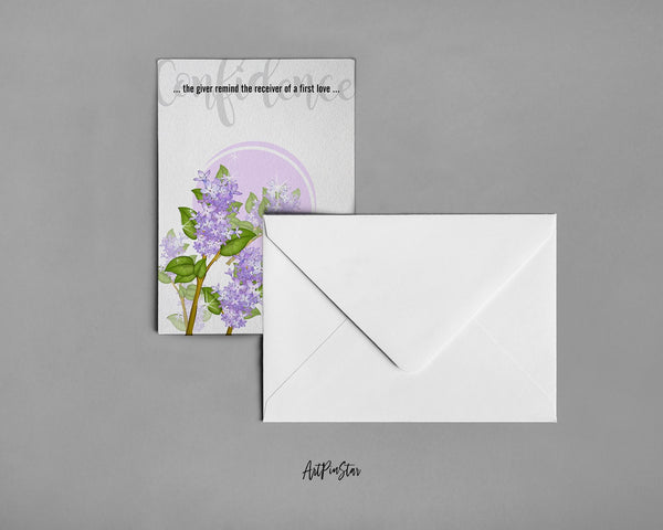 Lilac Flower Meanings Symbolism Customized Gift Cards
