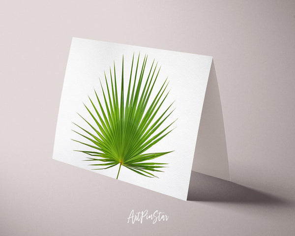 Palm Leaf Botanical Garden Customized Greeting Card