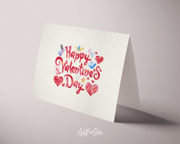 Happy Valentine's Day Customized Greeting Card