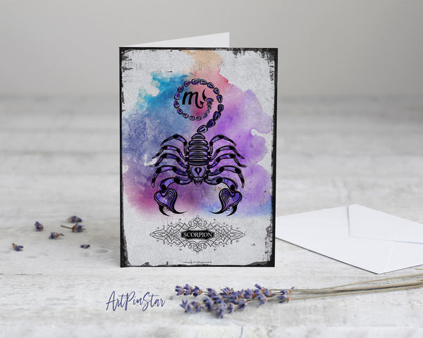 Horoscope Scorpio Prediction Yearly  Astrology Art Customized Gift Cards