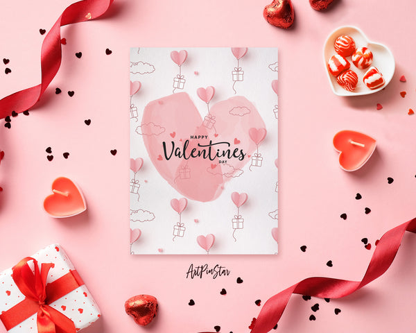Valentine's Day Heart Customized Greeting Card