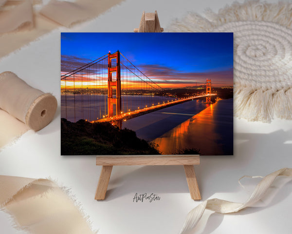 Golden Gate Bridge Landscape Custom Greeting Cards