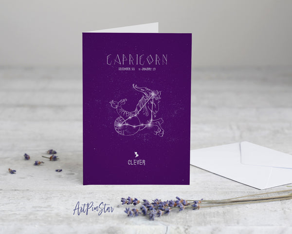 Astrology Capricorn Prediction Yearly Horoscope Art Customized Gift Cards