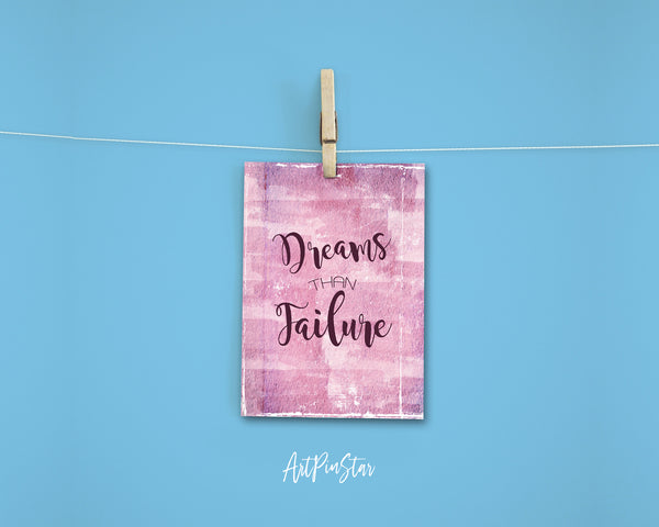 Dreams than failure Suzy Kassem Inspirational Quote Customized Greeting Cards