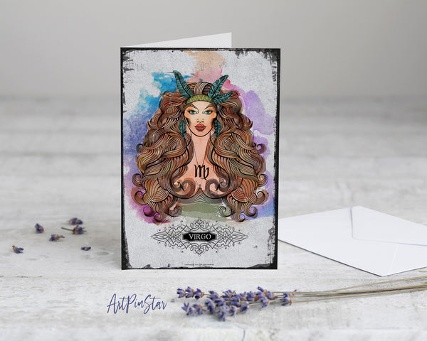 Horoscope Virgo Prediction Yearly  Astrology Art Customized Gift Cards