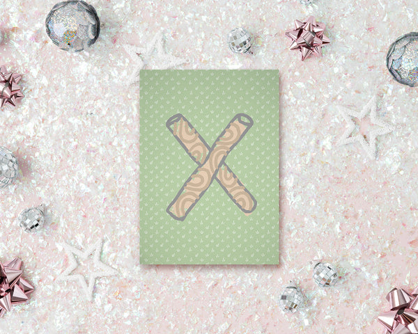 Alphabet Forest Letter X Animal Monogram Note Cards
