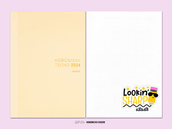 Lookin Sharp Vinyl Die Cut Sticker, 2.75" x 1.63"